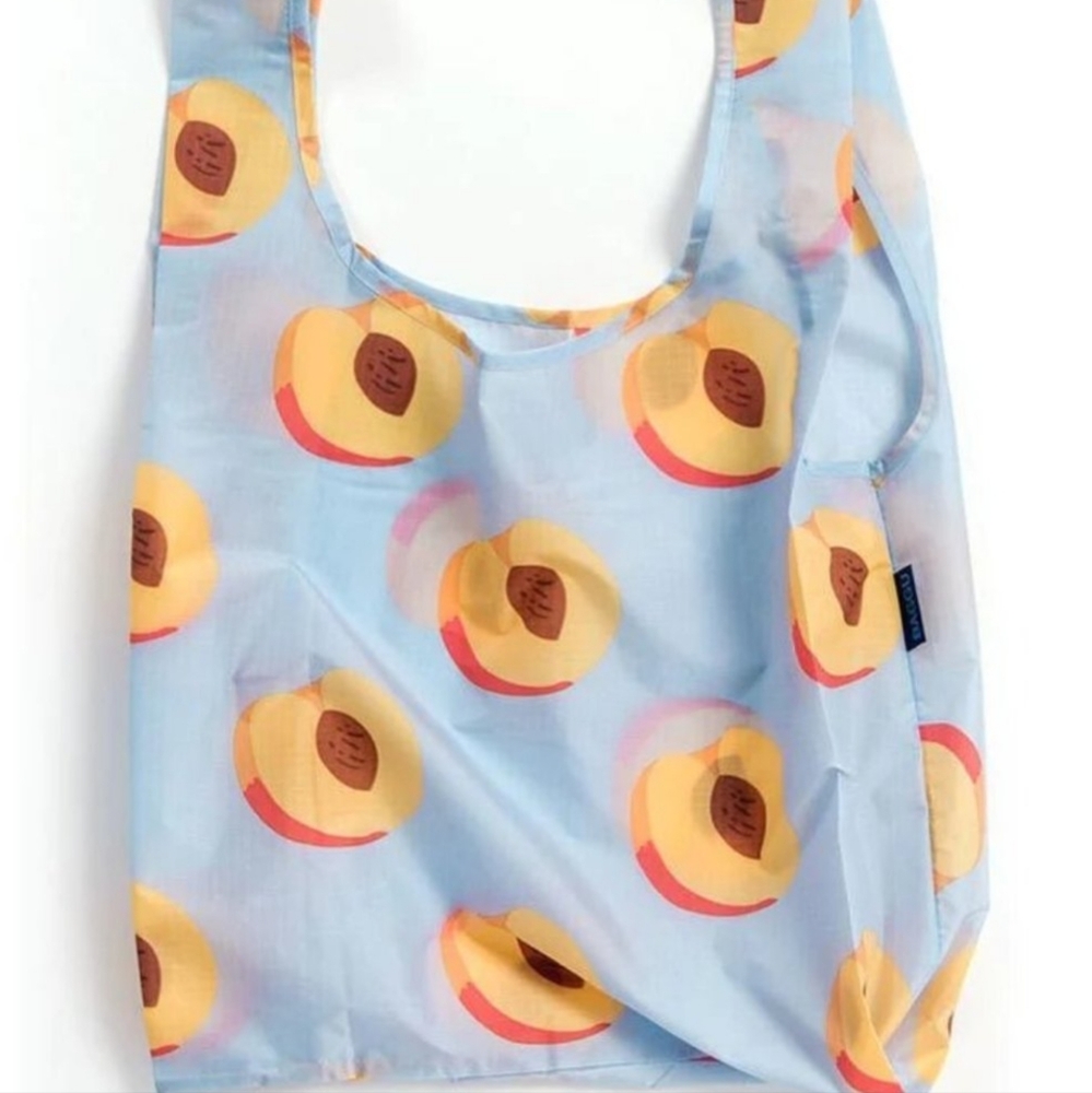 Peach fruit baggu bag